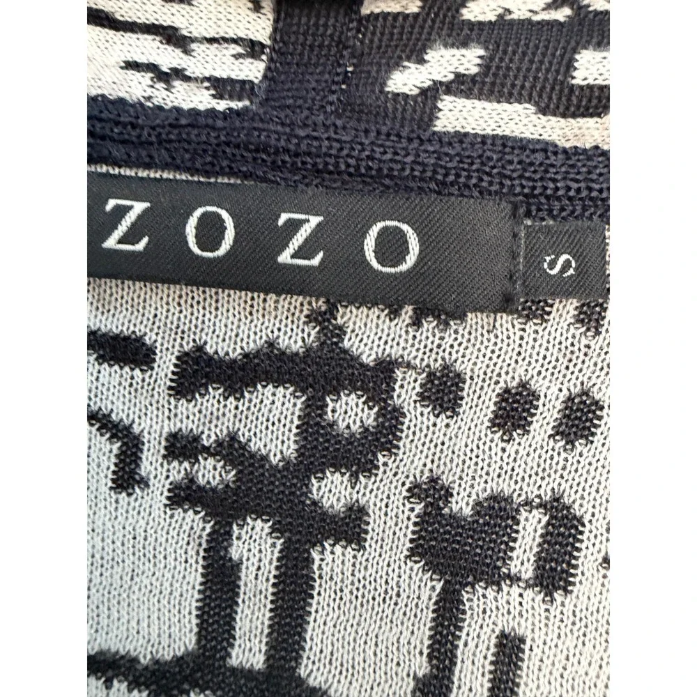 ZOZO Womens Abstract‎ Geometric Open Front Cardigan Small Handkerchief Layering